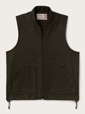 Filson Mackinaw Wool Vest Liner Charcoal Size Large Made in USA